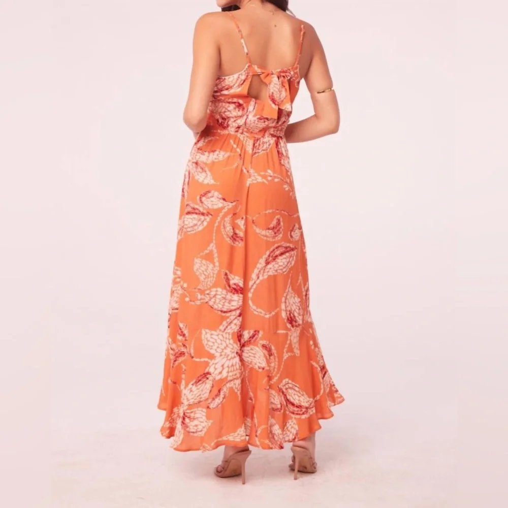 NWT Band of the Free Floral Wrap Dress Sz S Summer Boho Wedding Beach Party Date - Picture 3 of 14